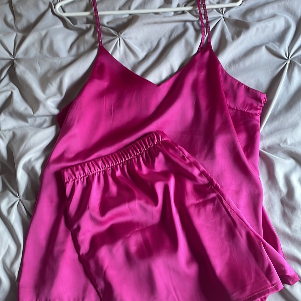 Rhinestone Strap Nicole Miller PJ Set